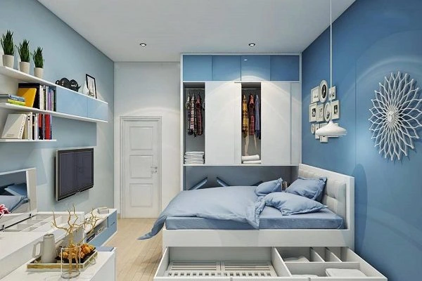 Sơn nhà màu xanh dương đẹp, làm nổi bật ngôi nhà bạn