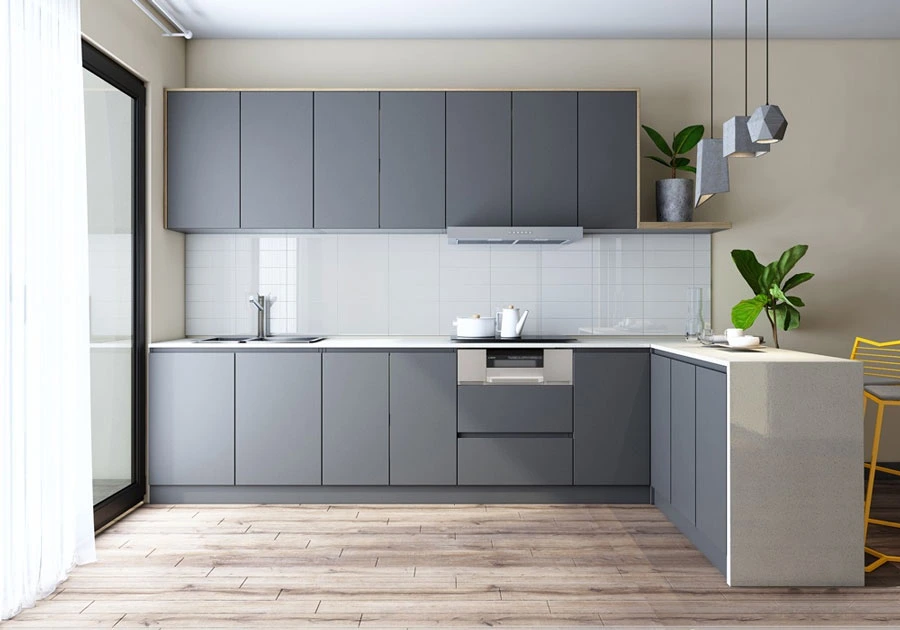 Tủ bếp nhựa sang trọng hiện đại