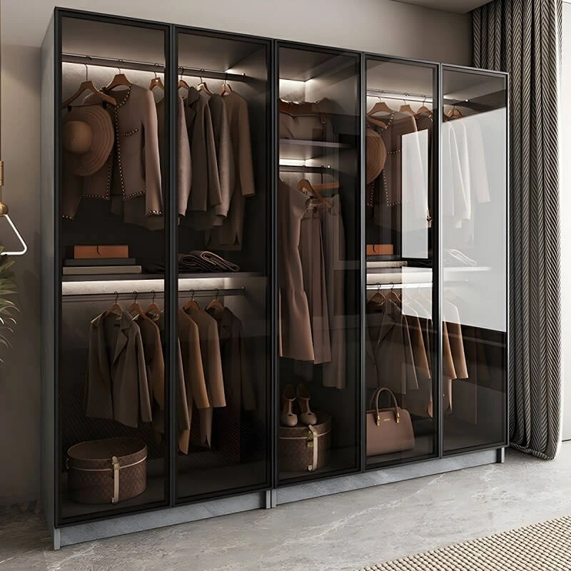 Tủ kính quần áo sang trọng