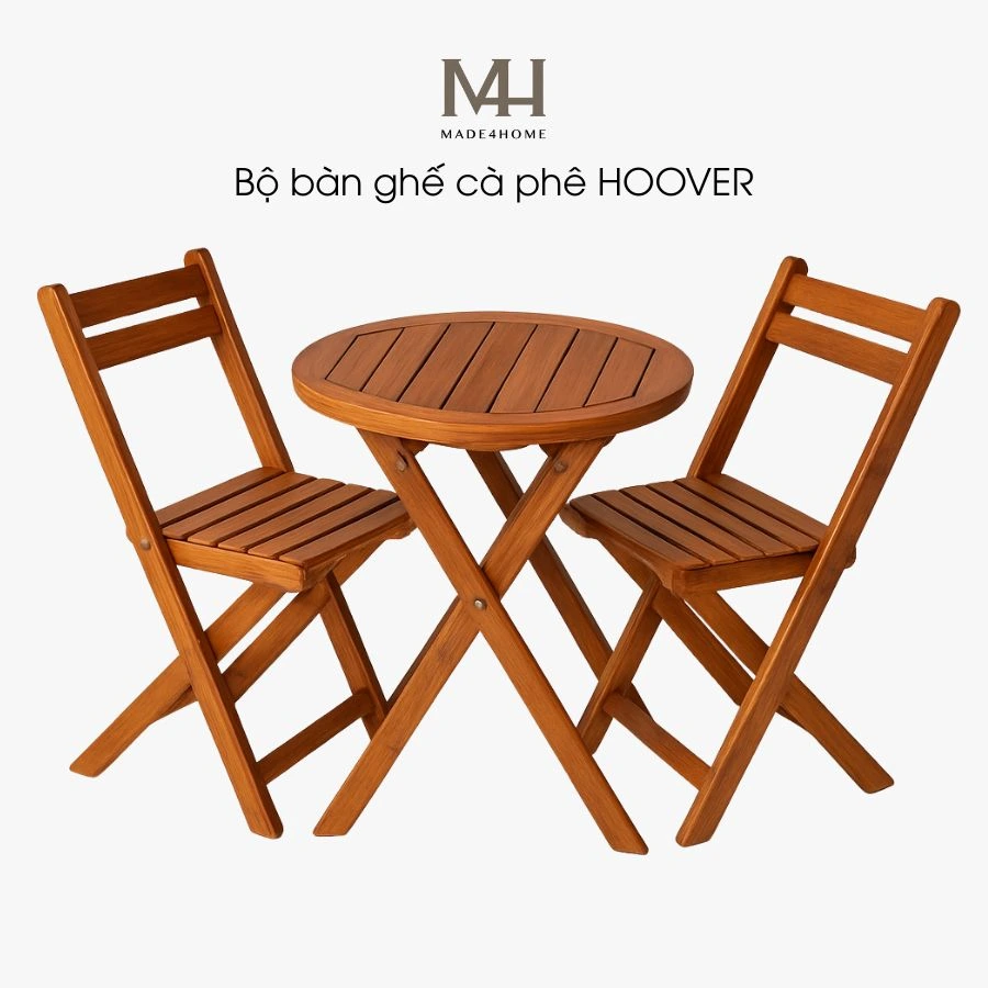 Bộ Bàn Ghế Gỗ Tràm Ban Công Made4Home