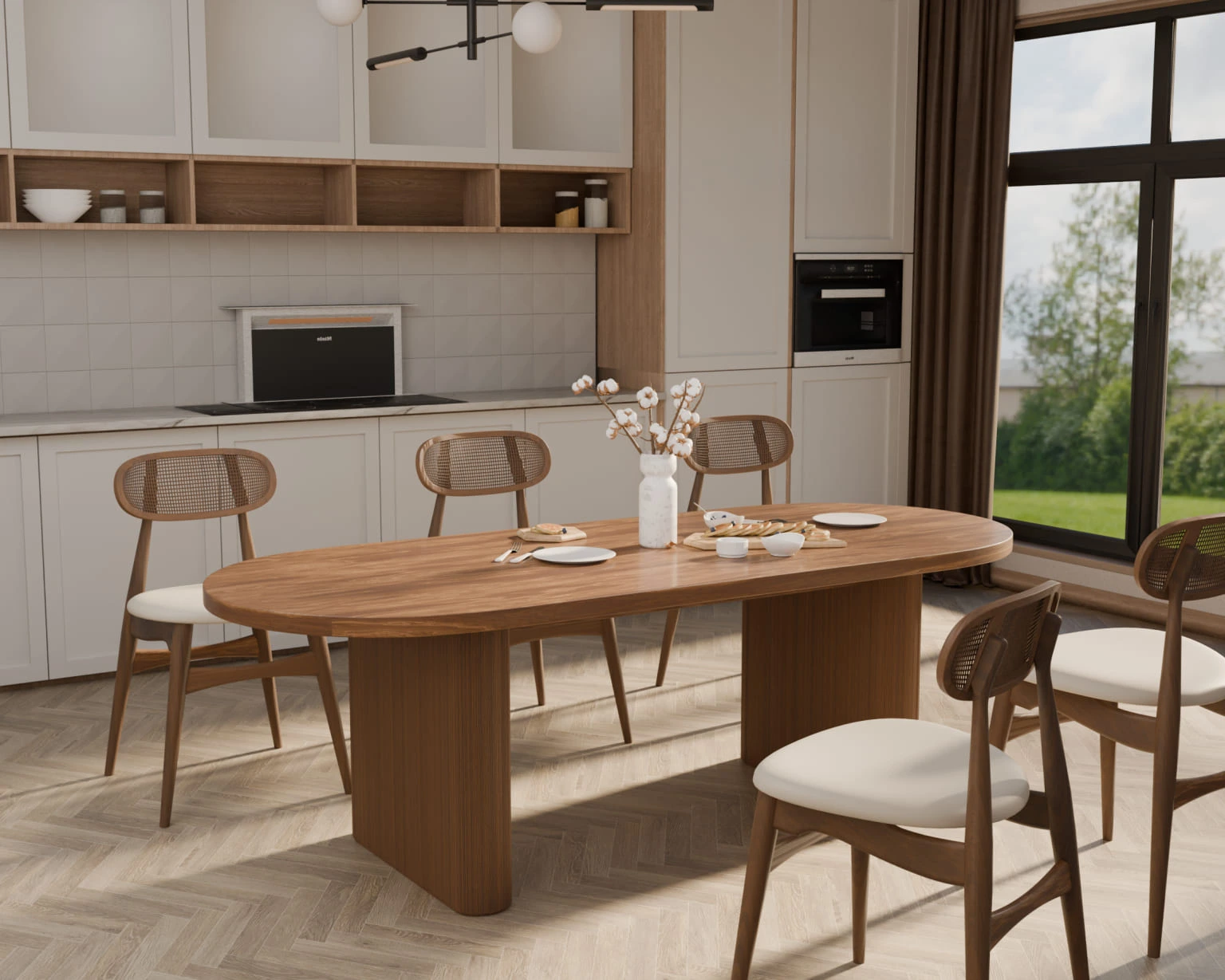 Phòng Ăn Hiện Đại – Giải Pháp Tiện Lợi, Sang Trọng Và Tiết Kiệm Không Gian