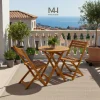 Bộ Bàn Ghế Gỗ Tràm Ban Công Made4Home – Không Gian Thư Giãn Tự Nhiên Giữa Lòng Thành Phố