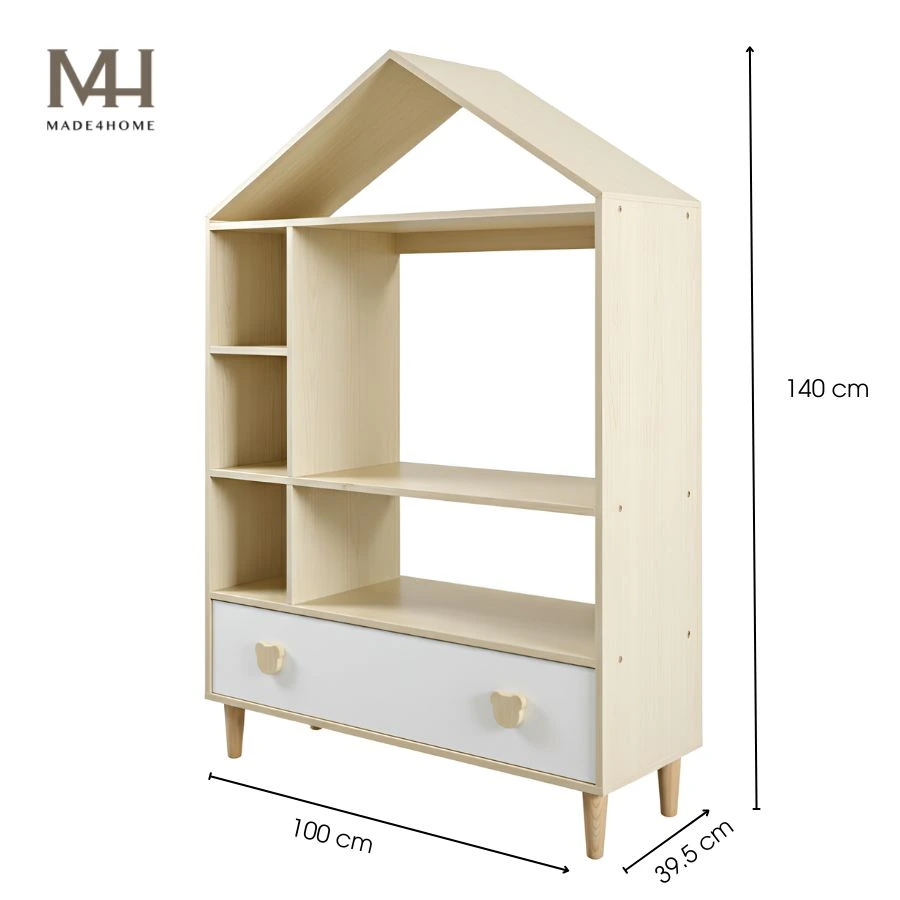 Kệ Sách Hình Ngôi Nhà Made4Home – Gọn Gàng, Sáng Tạo, Đầy Cảm Hứng 18 Kệ Sách Hình Ngôi Nhà Made4Home