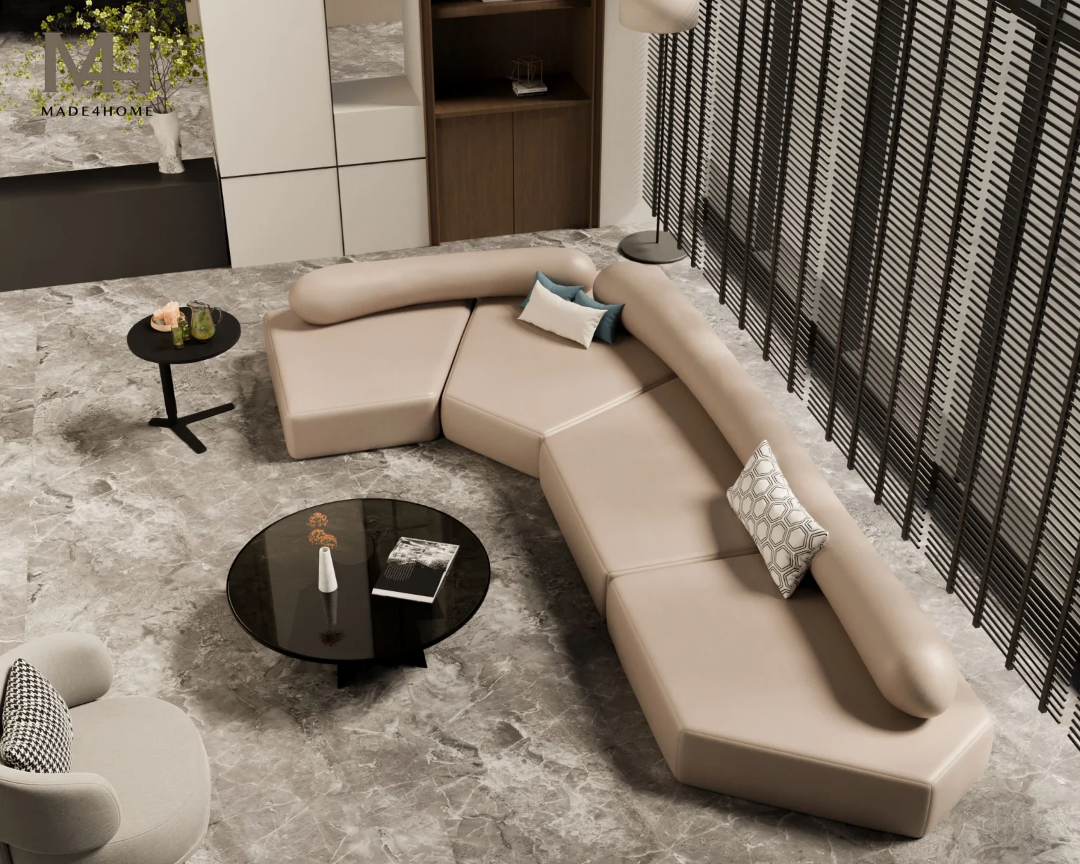 SOFA L-ART – Tuyệt Tác Sofa Góc L Da Cao Cấp – Thiết kế độc đáo SOFA L-ART – Tuyệt Tác Sofa Góc L Da Cao Cấp – Thiết kế độc đáo