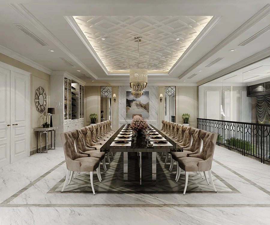 Phòng Ăn Hiện Đại – Giải Pháp Tiện Lợi, Sang Trọng Và Tiết Kiệm Không Gian