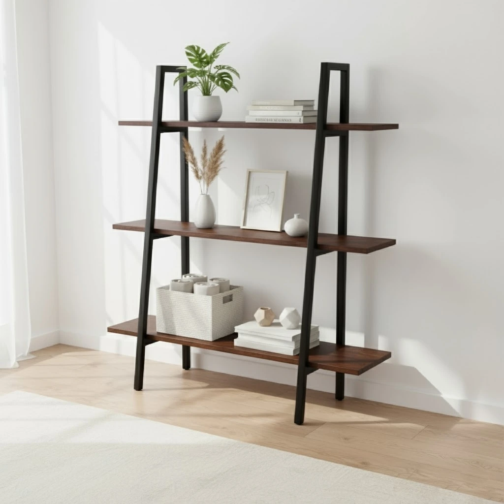 Giá sách gỗ nguyên khối Vejle Etagere