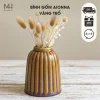 Bình hoa sứ Aionna trang trí decor họa tiết sọc Made4Home