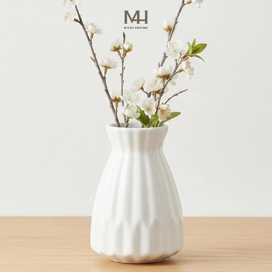 Bình hoa gốm sứ Felizia trang trí decor hoa văn sọc Made4Home - Kích thước 21x15cm 9 Bình hoa Felizia