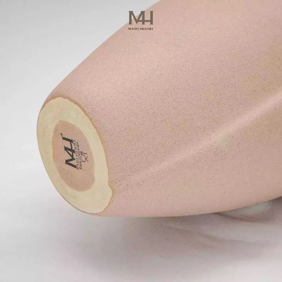 Bình hoa gốm sứ Nora trang trí decor dáng lượn sóng Made4Home - Kích thước 32x8cm