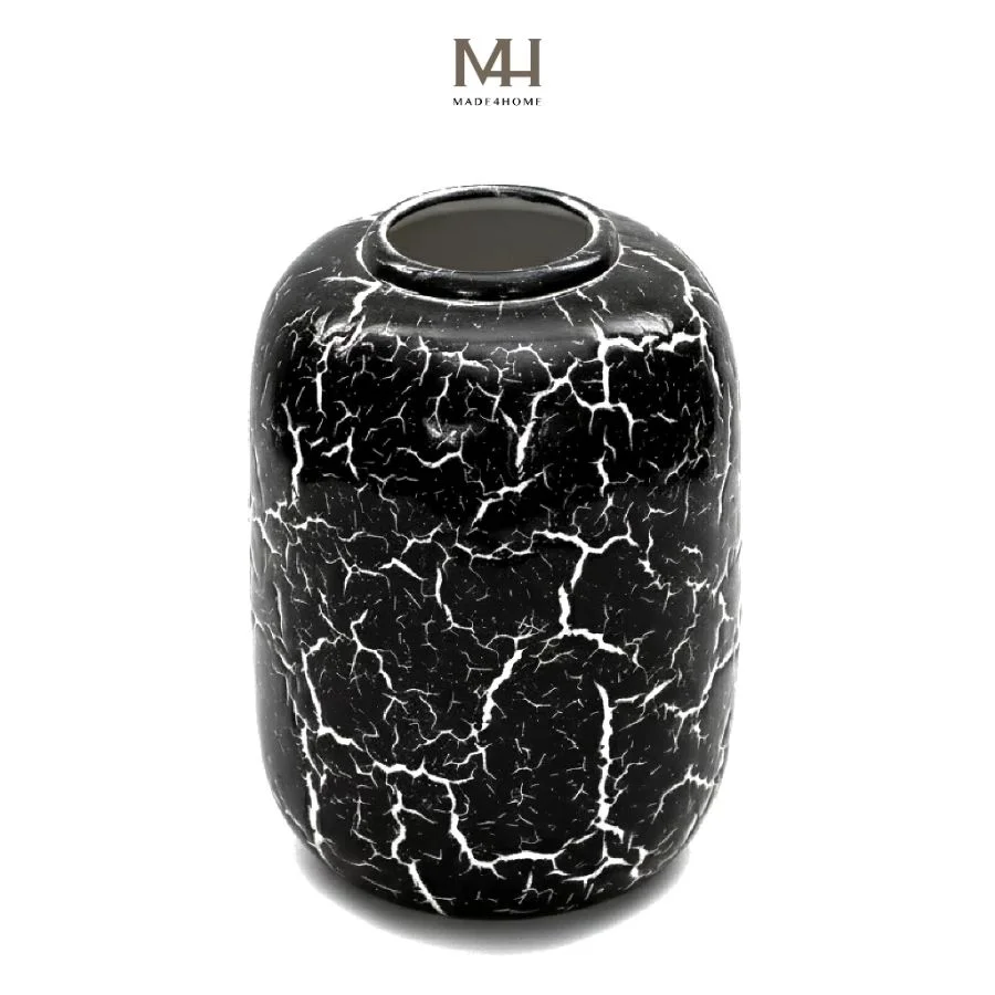 Bình hoa gốm sứ Still trang trí decor họa tiết rạn Made4Home - Kích thước 27x17cm