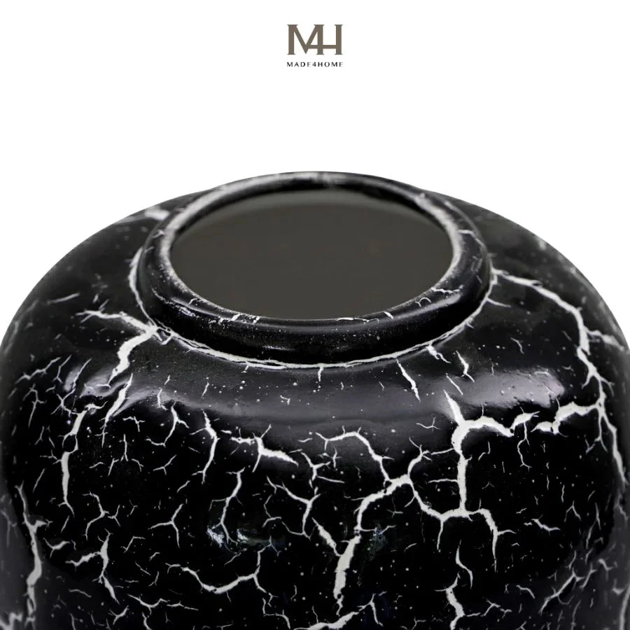 Bình hoa gốm sứ Still trang trí decor họa tiết rạn Made4Home - Kích thước 27x17cm