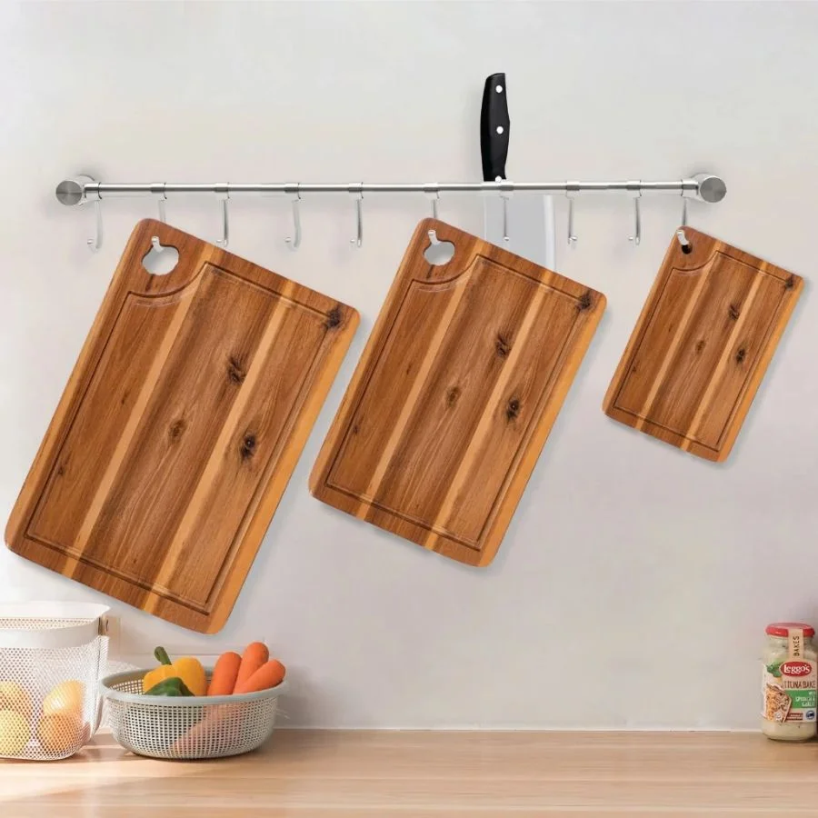 Combo 3 thớt gỗ tràm Solna cao cấp, an toàn sức khỏe Made4home