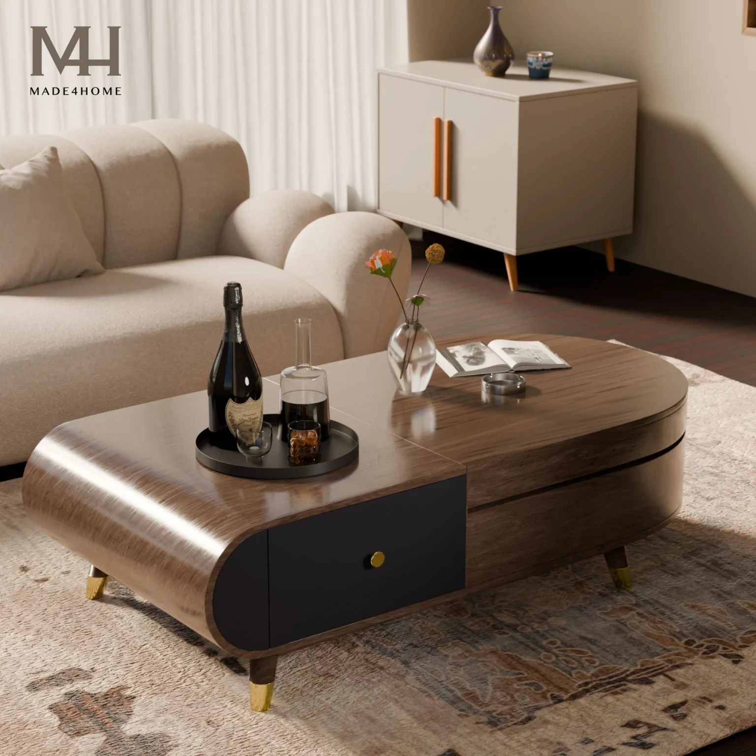 Xu Hướng Bộ Bàn Trà Phòng Khách Đẹp Dẫn Đầu Nội Thất 2026 1 Xu Hướng Bộ Bàn Trà Phòng Khách Đẹp Dẫn Đầu Nội Thất 2026