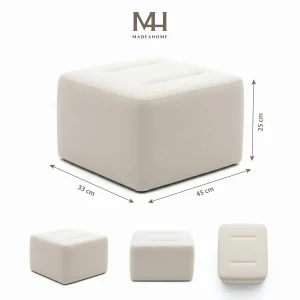 Đôn Sofa Bọc Vải Poly Cao Cấp Made4Home – Nhỏ Gọn, Đa Năng, Tinh Tế Cho Mọi Không Gian