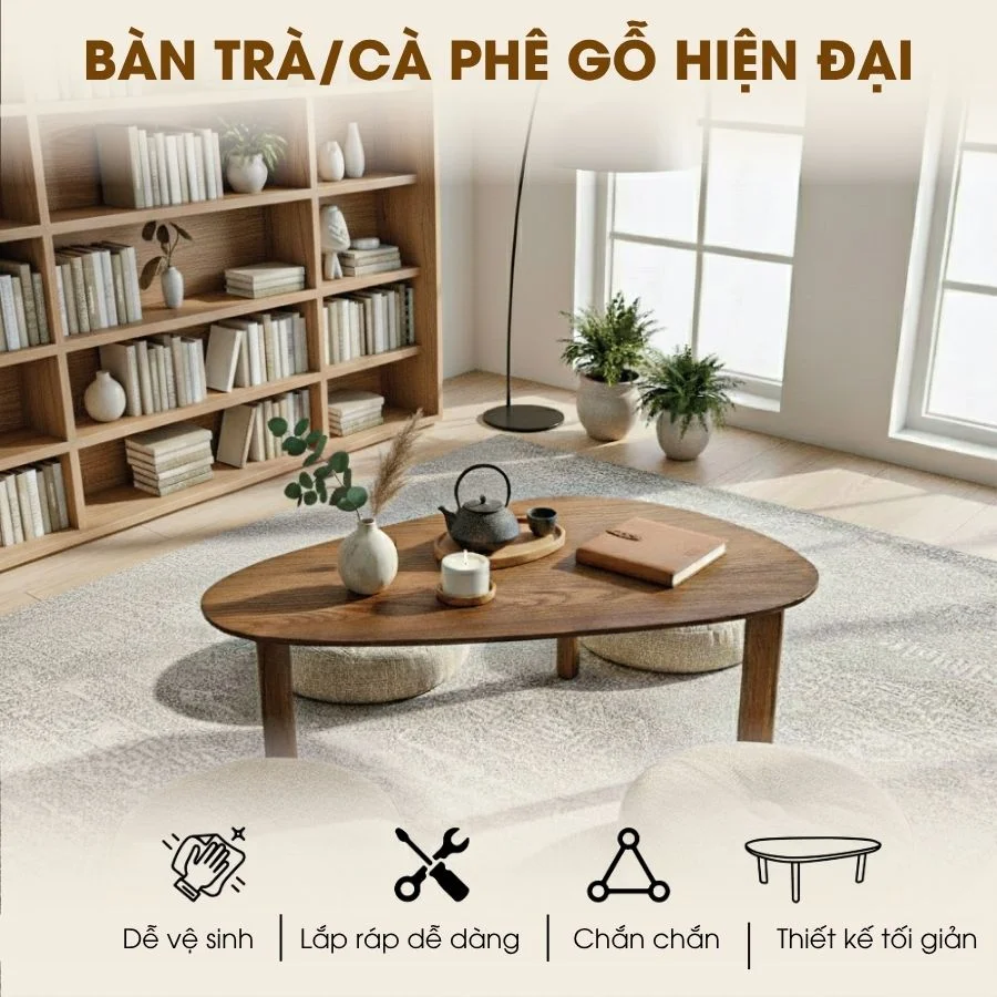 Bàn Trà Gỗ Made4Home – Bo Góc An Toàn, Veneer Tự Nhiên Cao Cấp Cho Phòng Khách Hiện Đại 11 Bàn Trà Gỗ Made4Home – Bo Góc An Toàn, Veneer Tự Nhiên Cao Cấp Cho Phòng Khách Hiện Đại