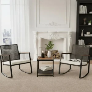 Bộ Ghế Bập Bênh Thư Giãn Ngoài Trời Made4Home – Patio Bistro Set