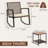 Bộ Ghế Bập Bênh Thư Giãn Ngoài Trời Made4Home – Patio Bistro Set 13 Bộ Ghế Bập Bênh Thư Giãn Ngoài Trời Made4Home – Patio Bistro Set