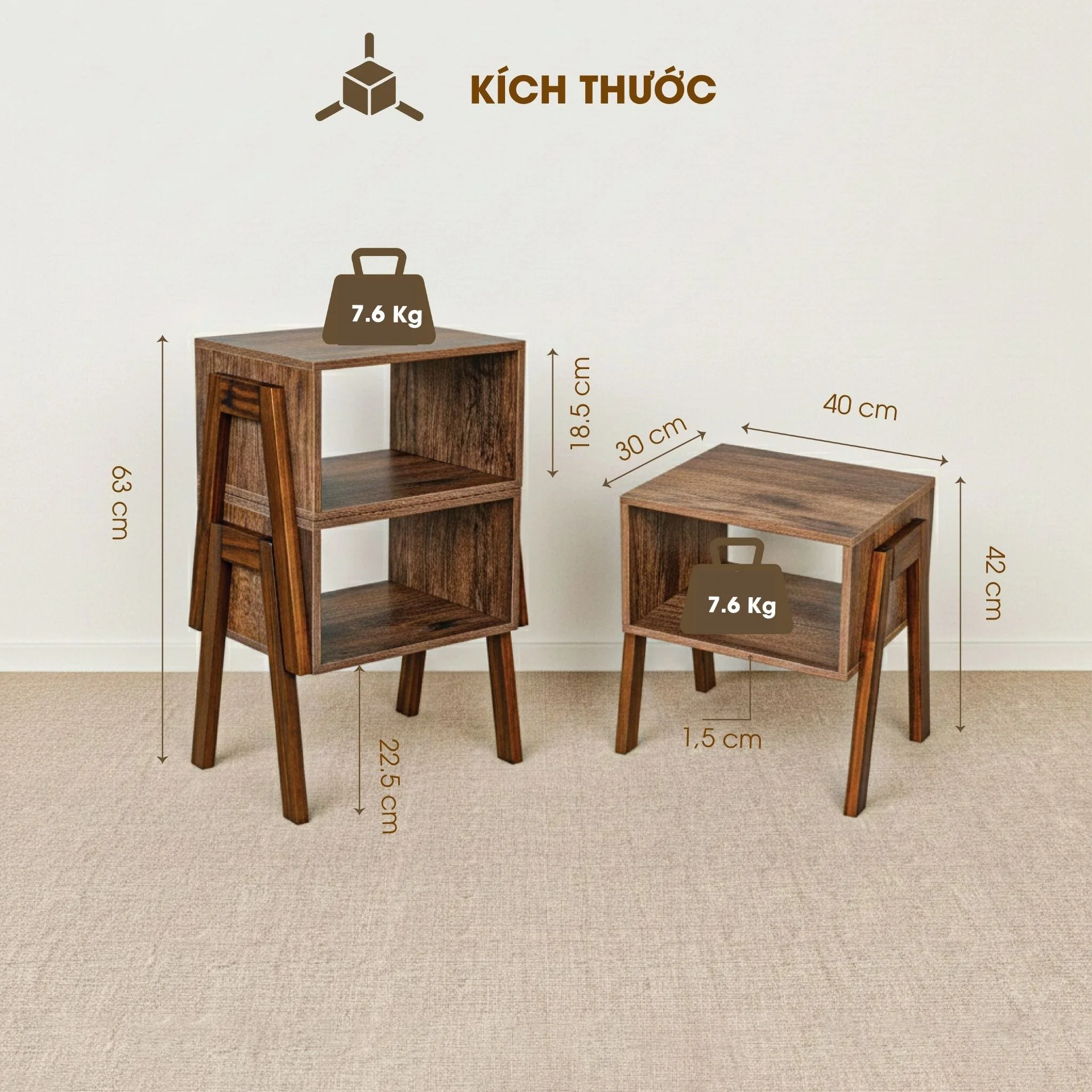 Kệ 2 Tầng Đa Năng Made4Home – Nhỏ Gọn và Linh Hoạt, Tối Ưu Mọi Không Gian