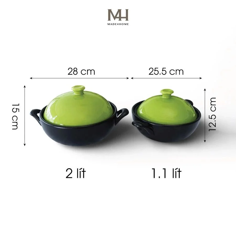 Nồi đất Nắp Sứ CeraCook Made4Home