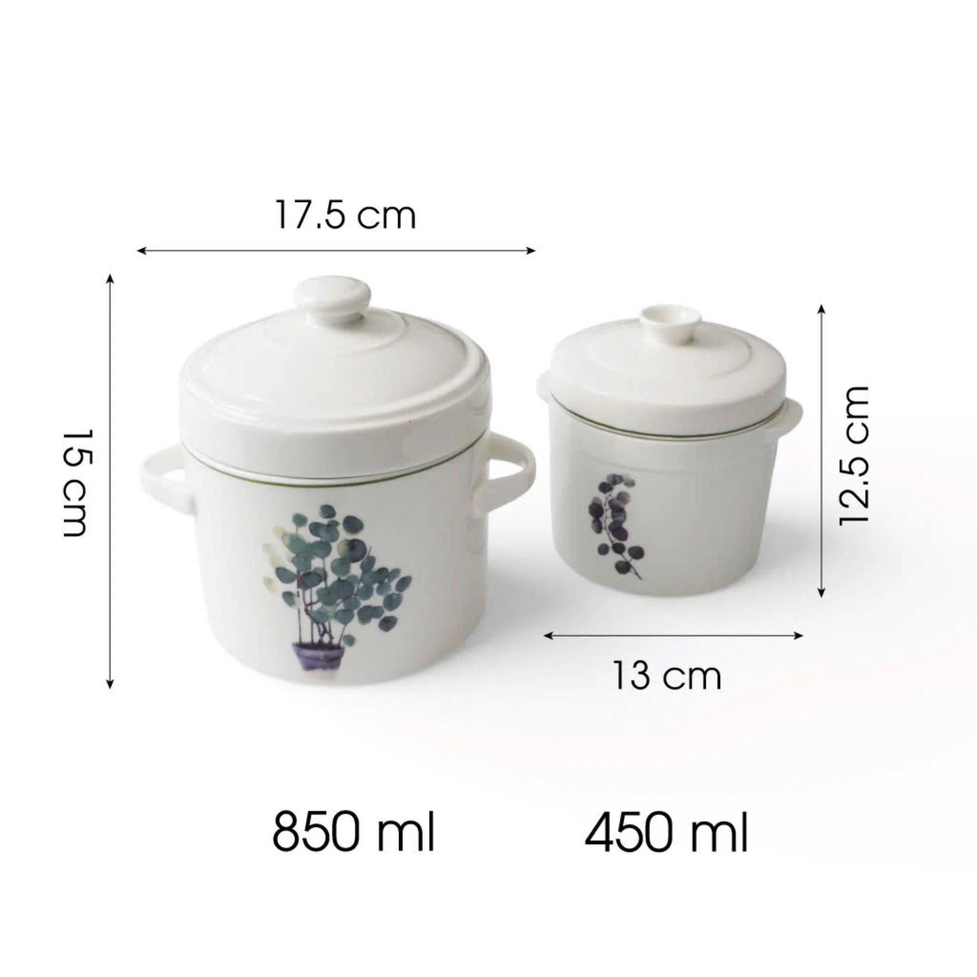 Thố Chưng Gốm Sứ Cao Cấp Made4Home 2 Lớp Nắp Giữ Nhiệt, Thiết Kế Sang Trọng Cho Gian Bếp Việt