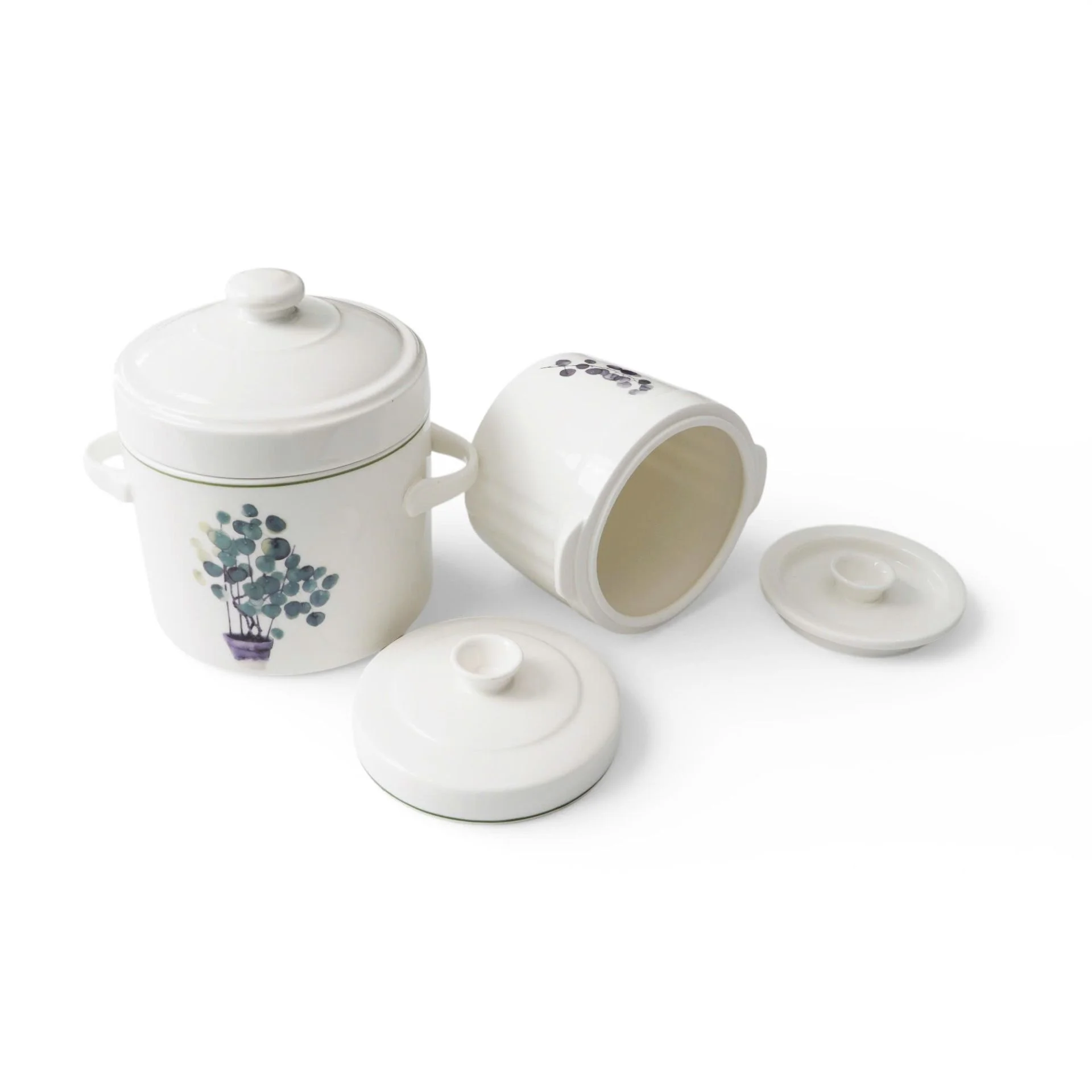 Thố Chưng Gốm Sứ Cao Cấp Made4Home 2 Lớp Nắp Giữ Nhiệt, Thiết Kế Sang Trọng Cho Gian Bếp Việt