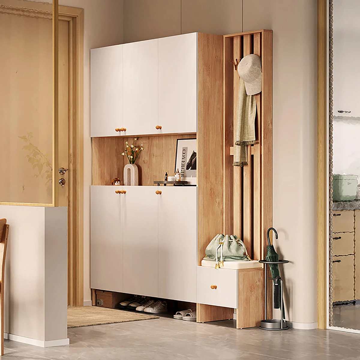 Bí Quyết Chọn Tủ Giày Gỗ Tự Nhiên Đẹp, Không Lo Cong Vênh