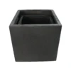 Rhine Square Poly Planter (Set Of 2) – Black 16 Rhine Square Poly Planter (Set Of 2) – Black