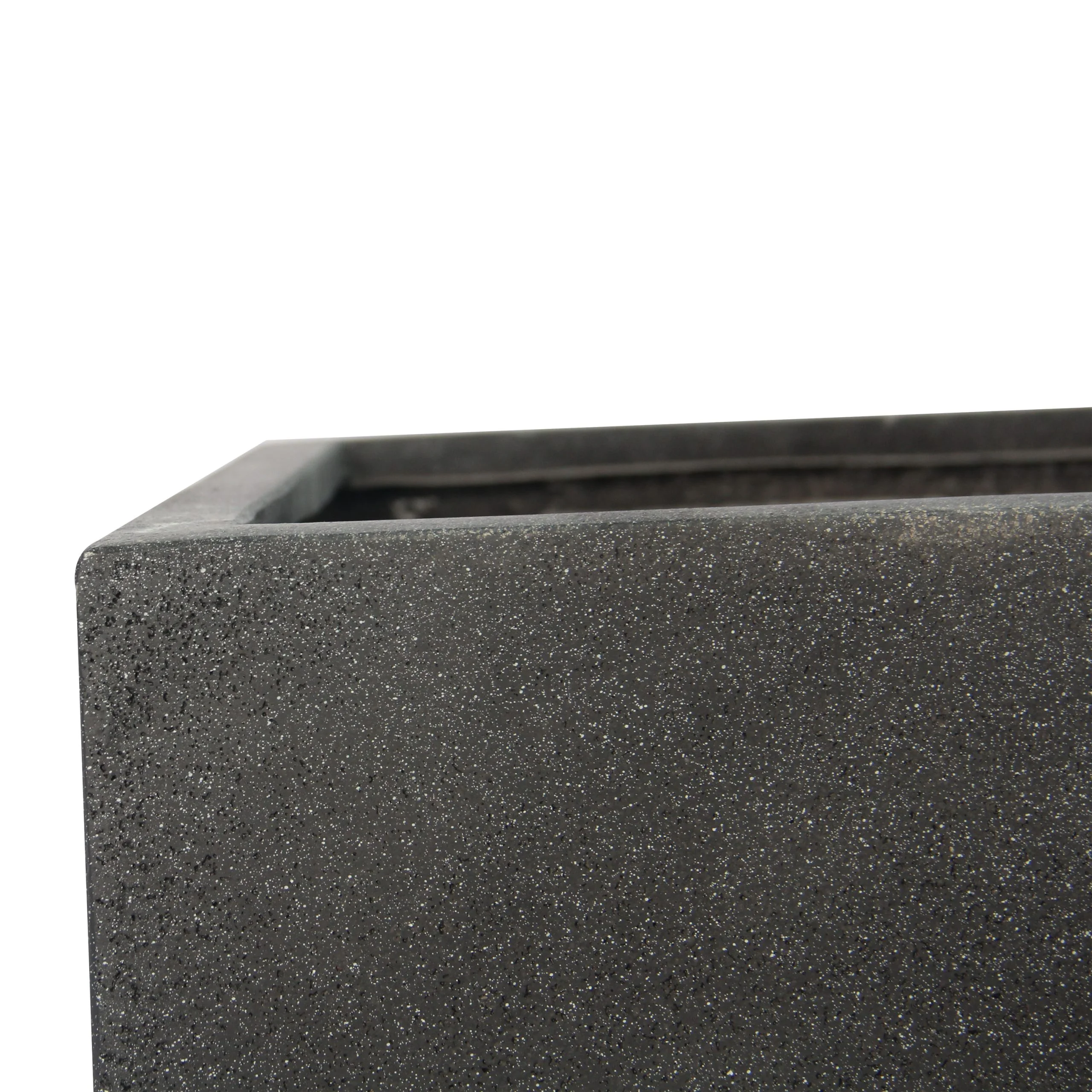 Rhine Square Poly Planter (Set Of 2) – Black 8 Rhine Square Poly Planter (Set Of 2) – Black