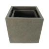 Rhine Square Poly Planter (Set Of 2) – Grey 17 Rhine Square Poly Planter (Set Of 2) – Grey