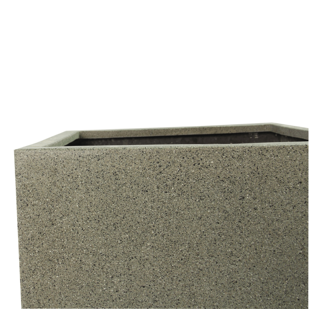 Rhine Square Poly Planter (Set Of 2) – Grey 5 Rhine Square Poly Planter (Set Of 2) – Grey