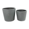 Rugen Cylindrical Round Poly Planter (Set Of 2) – Dark Grey 11 Rugen Cylindrical Round Poly Planter (Set Of 2) – Dark Grey
