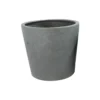 Rugen Cylindrical Round Poly Planter (Set Of 2) – Dark Grey 12 Rugen Cylindrical Round Poly Planter (Set Of 2) – Dark Grey