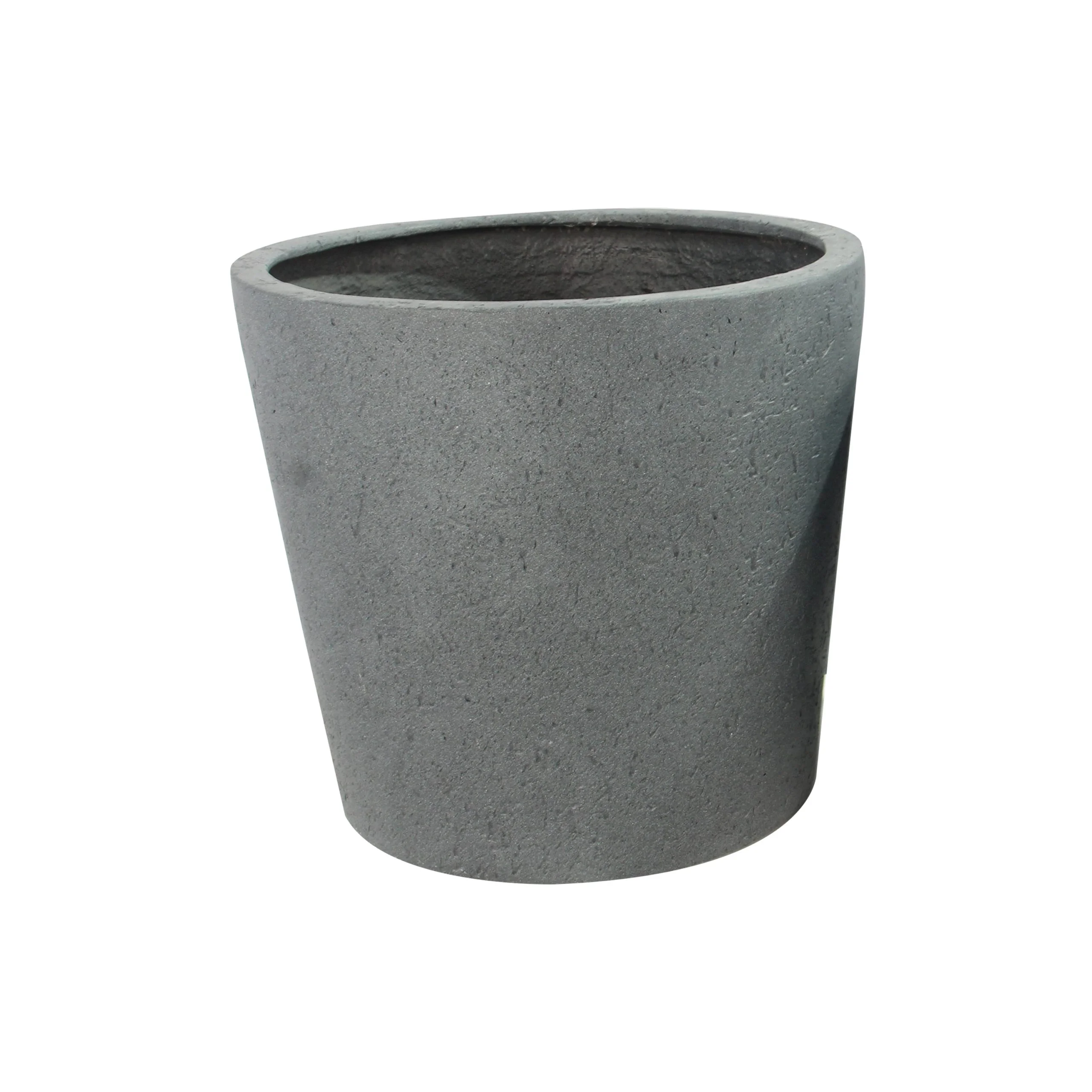 Rugen Cylindrical Round Poly Planter (Set Of 2) – Dark Grey 4 Rugen Cylindrical Round Poly Planter (Set Of 2) – Dark Grey