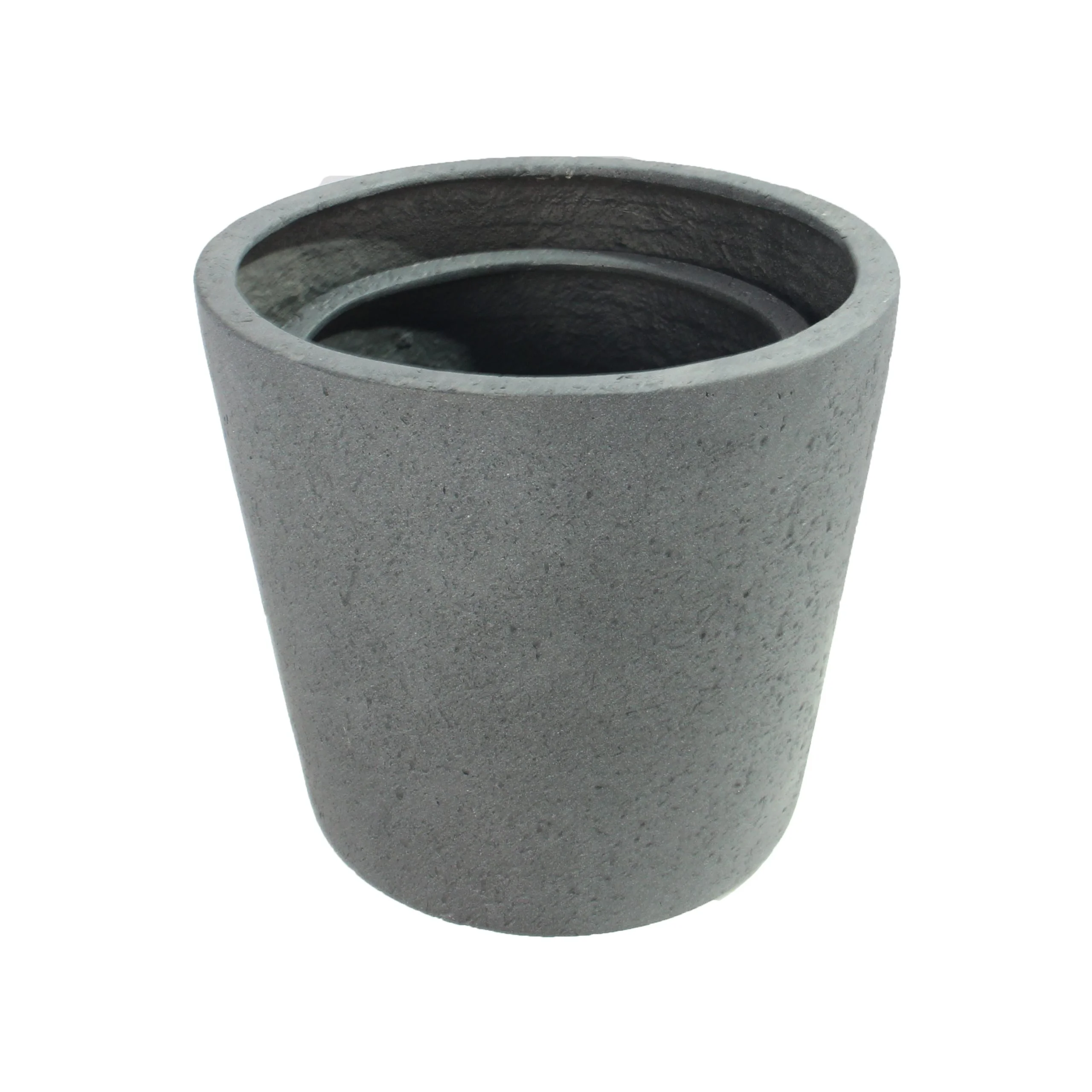 Rugen Cylindrical Round Poly Planter (Set Of 2) – Dark Grey 5 Rugen Cylindrical Round Poly Planter (Set Of 2) – Dark Grey