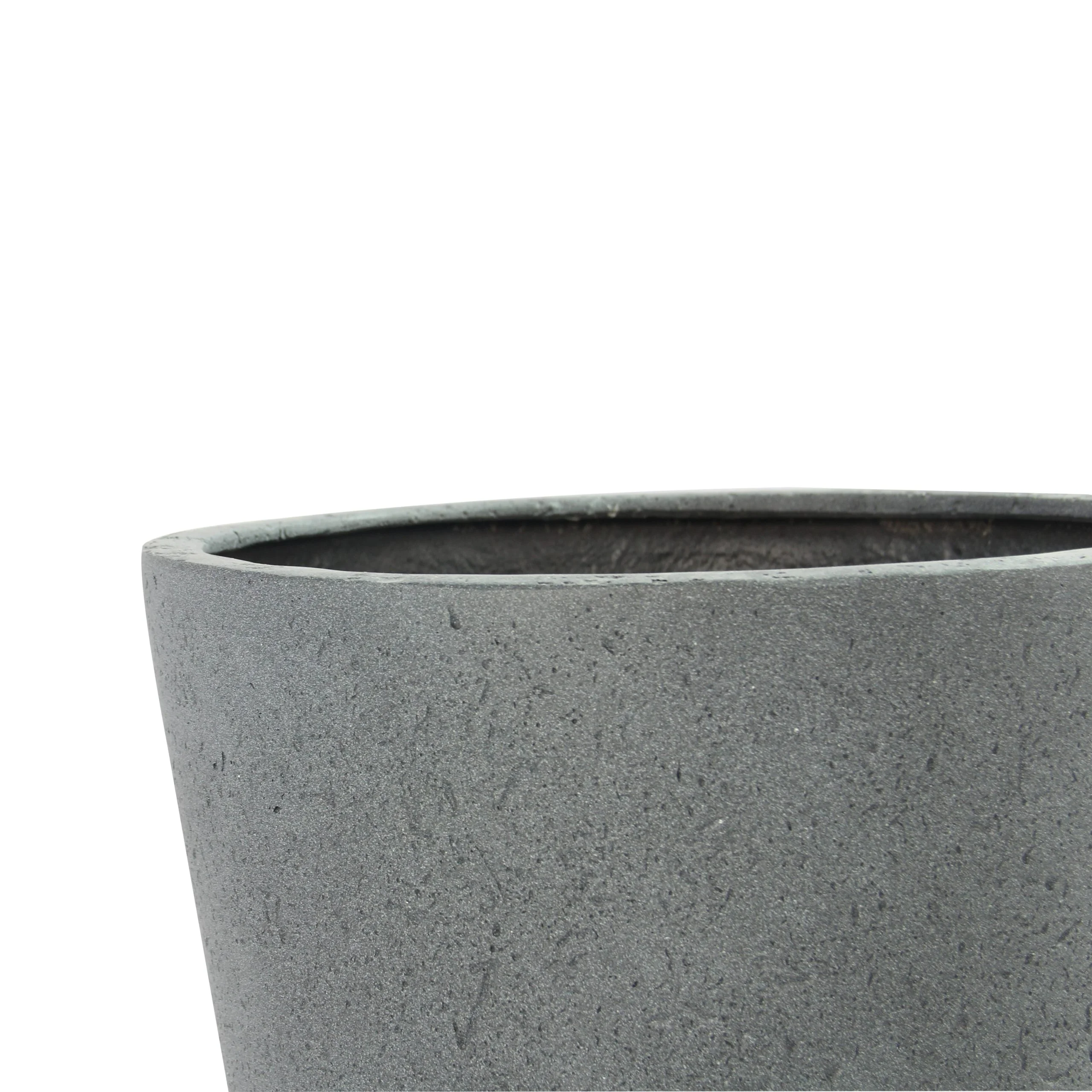 Rugen Cylindrical Round Poly Planter (Set Of 2) – Dark Grey 6 Rugen Cylindrical Round Poly Planter (Set Of 2) – Dark Grey