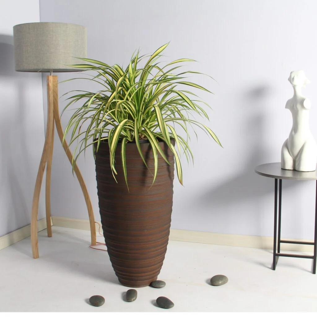 Shine Urn Poly Planter (Set Of 2) – Red Brown 3 Shine Urn Poly Planter (Set Of 2) – Red Brown