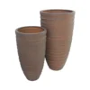 Shine Urn Poly Planter (Set Of 2) – Red Brown 16 Shine Urn Poly Planter (Set Of 2) – Red Brown