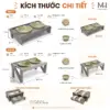 Chén Ăn Thú Cưng Nâng Cao Kèm Kệ Gỗ – Thiết Kế Hiện Đại, Chống Gù Cho Chó Mèo