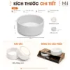 Chén Sứ Ăn Uống Cho Thú Cưng 16.5cm - Màu Trắng – Bát Sứ Cao Cấp Cho Chó Mèo 15 Chén Sứ Ăn Uống Cho Thú Cưng 16.5cm - Màu Trắng – Bát Sứ Cao Cấp Cho Chó Mèo
