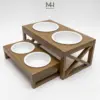 Set 2 Chén Sứ Cho Chó Mèo Kèm Kệ Ăn Nâng Cao Cho Thú Cưng | MADE4HOME 25 Set 2 Chén Sứ Cho Chó Mèo Kèm Kệ Ăn Nâng Cao Cho Thú Cưng | MADE4HOME