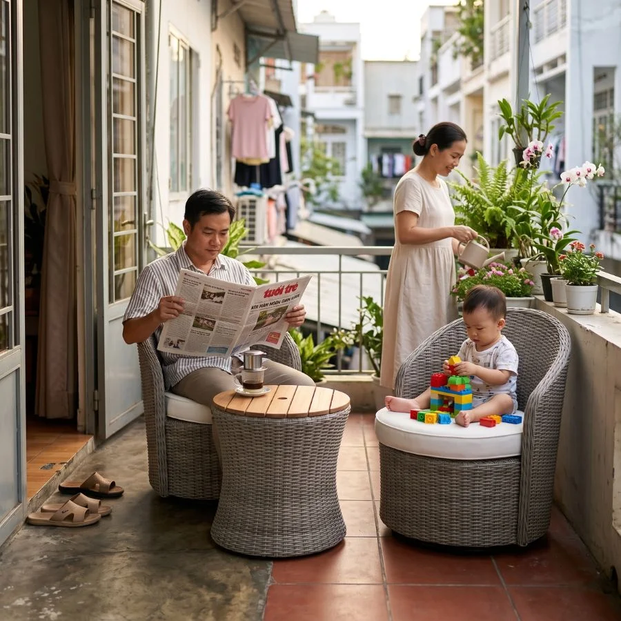 Bộ bisto set ngoài trời