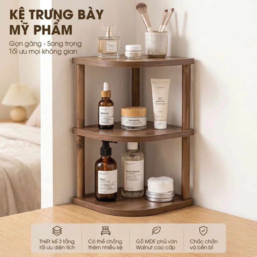 Kệ Góc Đa Năng 3 Tầng Made4Home – Giải Pháp Lưu Trữ Thông Minh Cho Mọi Không Gian