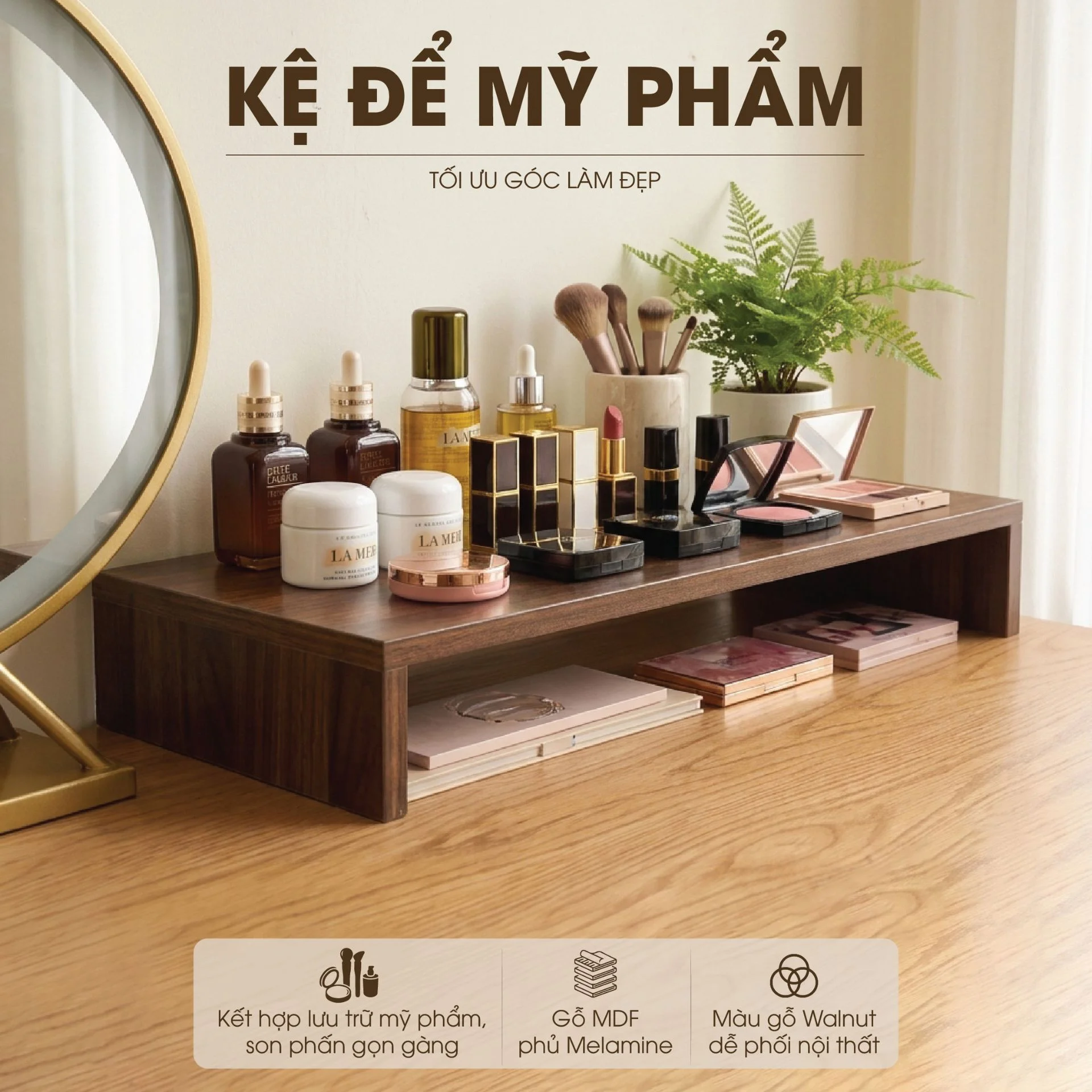 Kệ Để Màn Hình Máy Tính Gỗ MDF 50cm Made4Home – Tối Ưu Góc Làm Việc Gọn Gàng, Hiện Đại