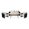 Bộ Sofa Ngoài Trời 4 Món Cao Cấp – Thiết Kế Hiện Đại Cho Sân Vườn & Ban Công 29 Bộ Sofa Ngoài Trời 4 Món Cao Cấp – Thiết Kế Hiện Đại Cho Sân Vườn & Ban Công