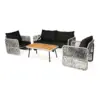 Bộ Sofa Ngoài Trời 4 Món Cao Cấp – Thiết Kế Hiện Đại Cho Sân Vườn & Ban Công 24 Bộ Sofa Ngoài Trời 4 Món Cao Cấp – Thiết Kế Hiện Đại Cho Sân Vườn & Ban Công
